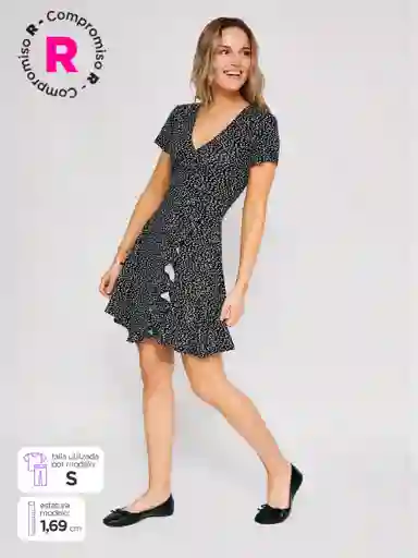 Index Vestido Corto Ealexia Color Negro S S25
