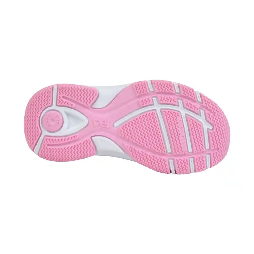 Zapatillas Deportiva Escolar Junior 2 Blanca Rosa T. 33