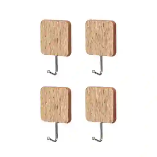 Miniso Gancho Adhesivo Patrón de Madera