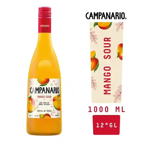 Campanario Sour Coctel Sabor Mango Sour 12° 1 L