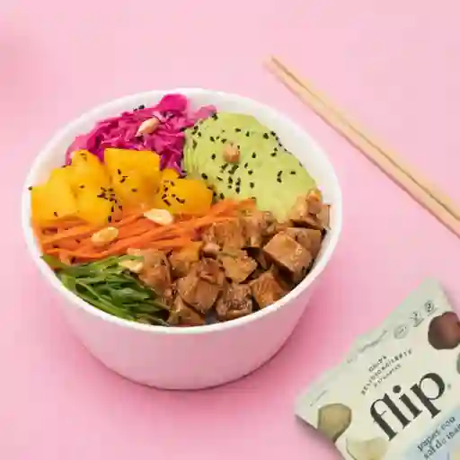 Arma tu poke + papas flip