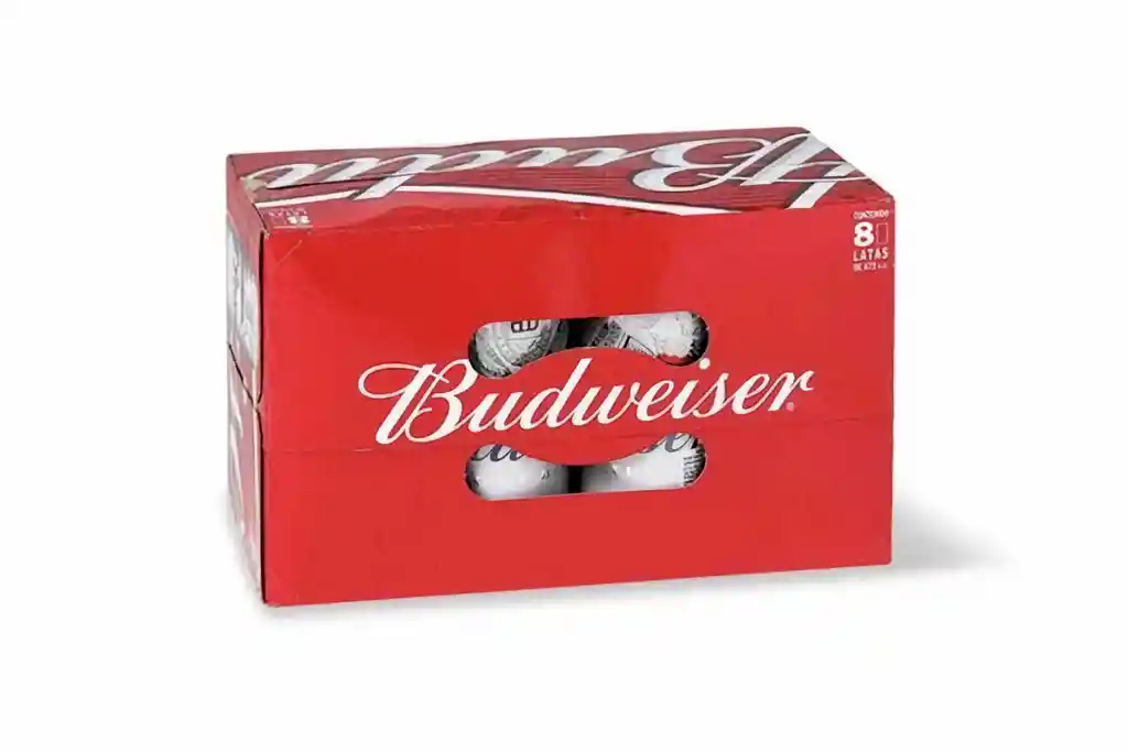 Budweiser Cerveza Lata Pack Con 8 Unidades de 473 mL c/u