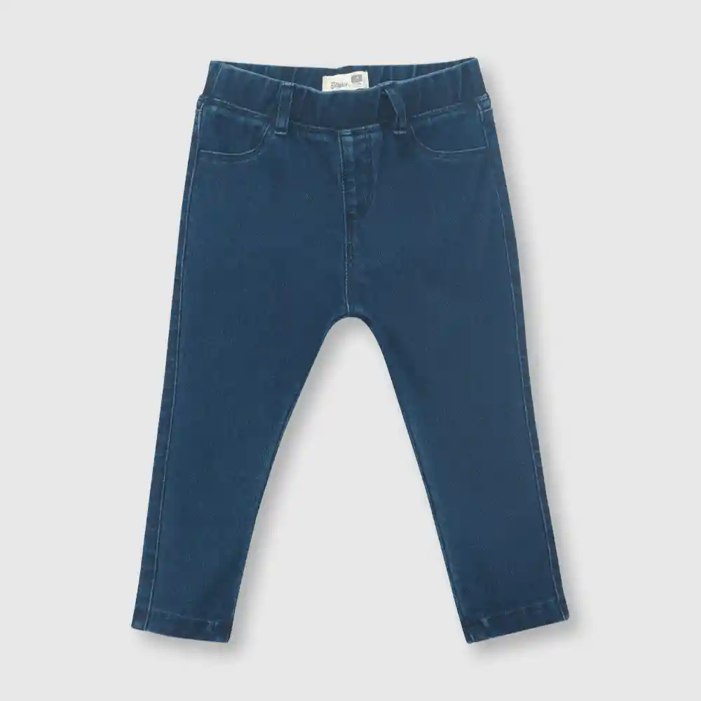 Jegging De Bebé Clásica Niño Azul Talla 12/18m