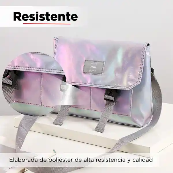 Bolsa Crossbody Messenger Fantasy Color Morado Claro Miniso