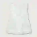 Vestido Navidad De Niña Blanco Talla 12m