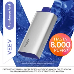 Vaporizador Blue Raspberry 8000 Veev Now
