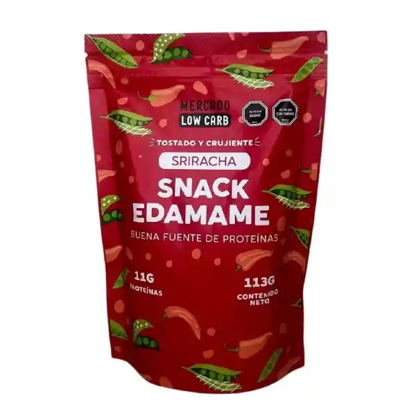 Mercado Lowcarb Snack Edamame Sriracha