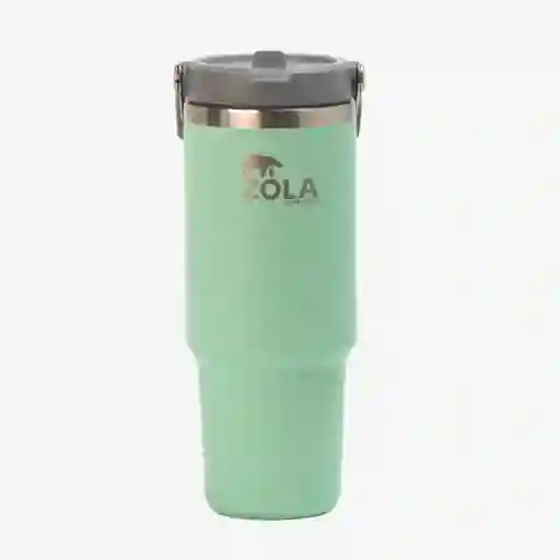 Botella Handle Flip Bottle Green Mint 890 mL Zola