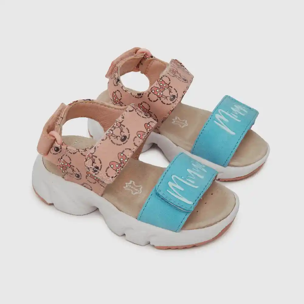 Sandalias Disney De Niña Rosado Talla 24