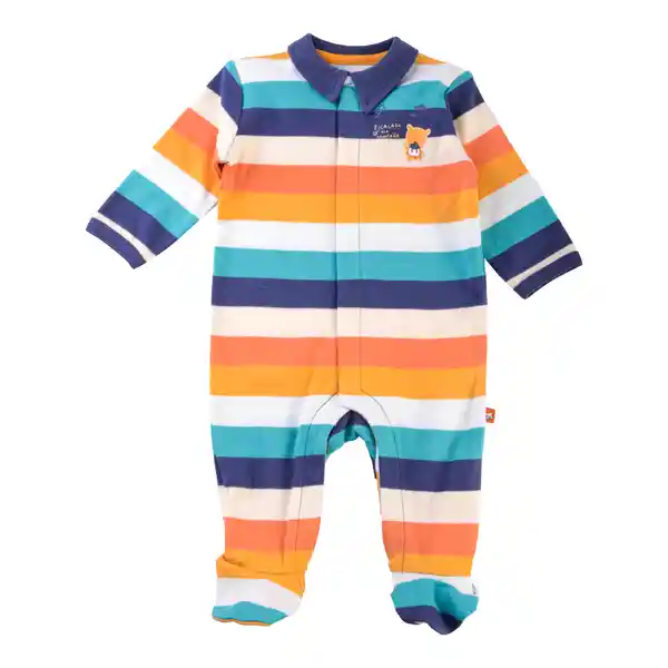 Pijama Osito Manga Larga Bebé Niño Azul Talla 9 M Pillin