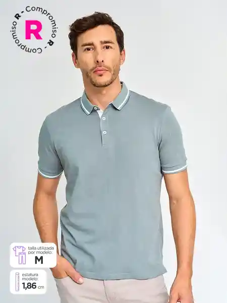 Kenneth Stevens Polera Manga Corta M1 Elis Verde Claro XXL SS25