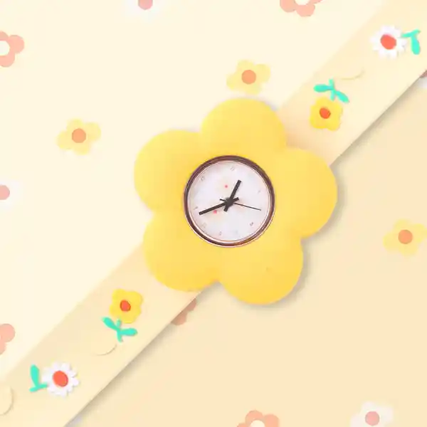 Reloj Para Niños Giratorio Sunrise Sunflowers Amarillo Miniso