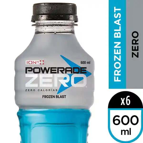 Powerade Zero Frozen Blast 600 Ml Multipack X 6