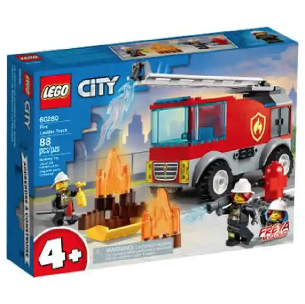 Lego Juguete de Construcción City Fire Ladder Truck 60280