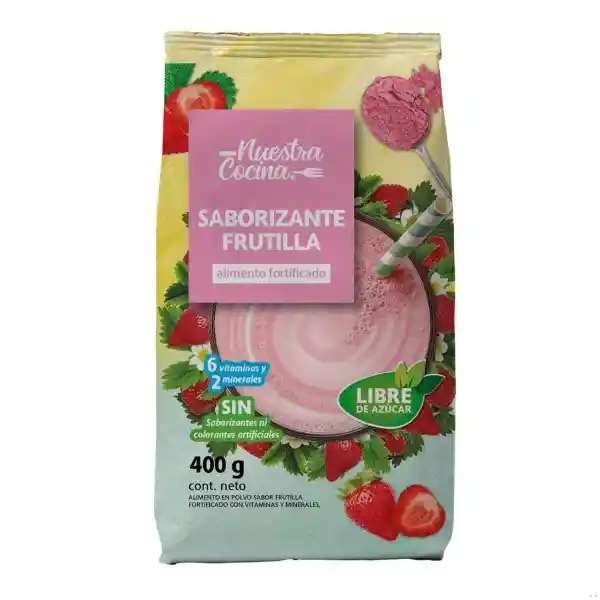 Nuestra Cocina Saborizante Sabor Frutilla Sin Azúcar