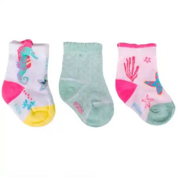 Pack Calcetines Bebé Niña Multicolor 22 Pay106-23Sur Pillín