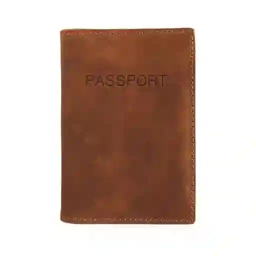 Porta Pasaporte Porta Documentos Funda Cuero Café