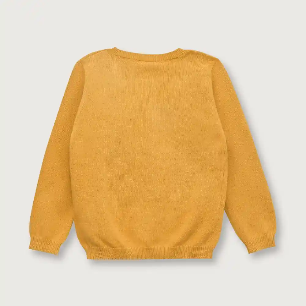 Sweater Esencial Niño Mostaza Talla 6m