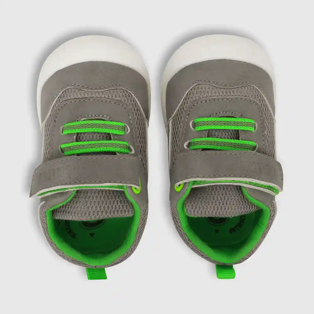 Zapatillas Para Niño Gris Talla 17