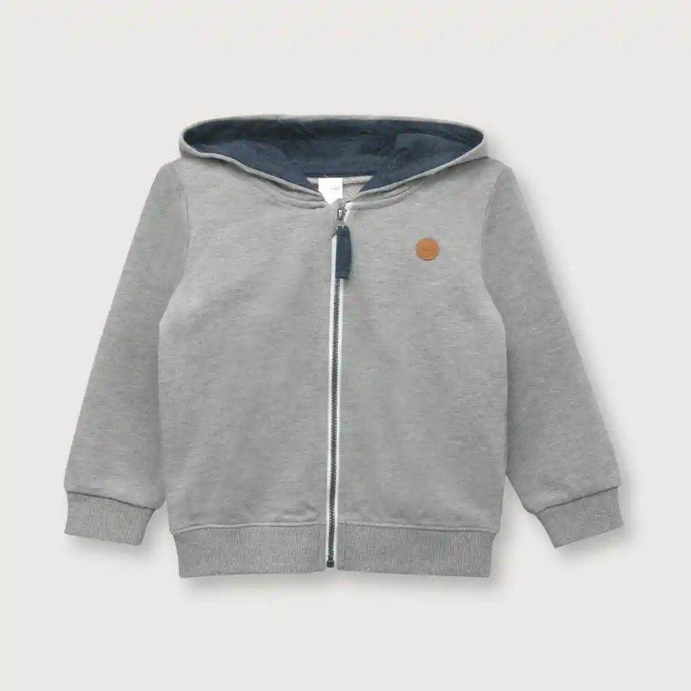 Polerón de Niño Esencial Gris Talla 3A Opaline