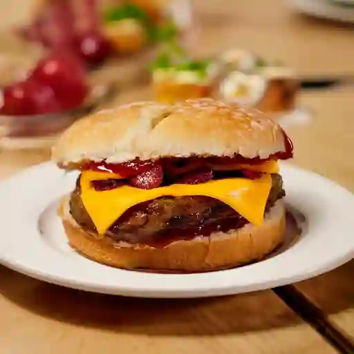 Sándwich de Hamburguesa Queso Tocino