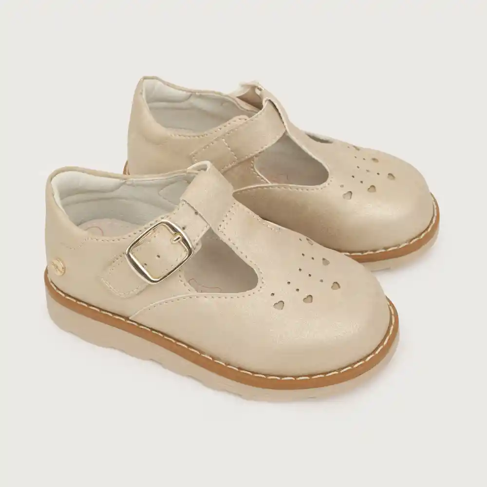 Zapatillas Reina De Niña Dorado Talla 22