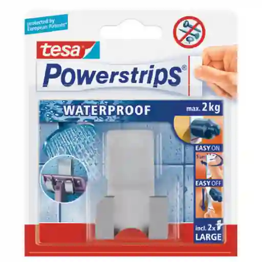 Tesa Soporte de Baño Powerstrips W R H ME