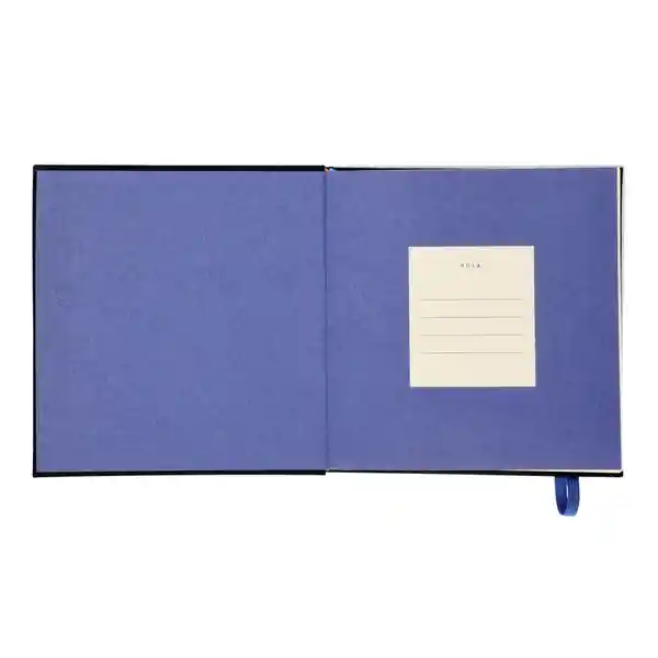 Libreta Cuadrada de Tela Con Hojas Con Líneas 15 x 15 cm