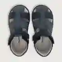Sandalias De Vestir Velcro Para Niño Azul Talla 19