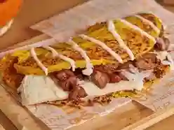 Cachapas con Queso y Chuleta