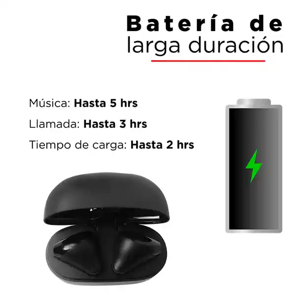 Audífonos Inalámbricos Mini Negro Mate Miniso