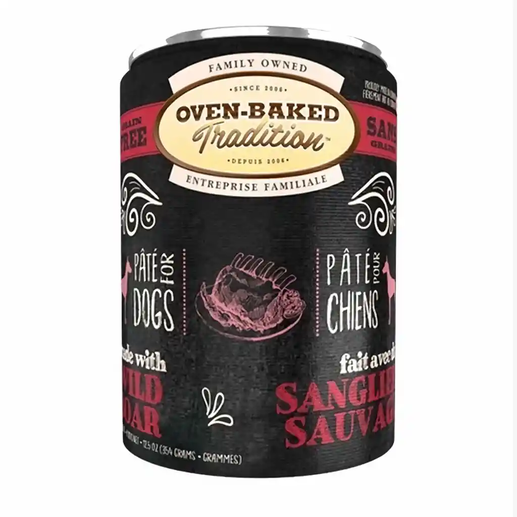 Oven-Baked Alimento para Perro Paté de Jabalí