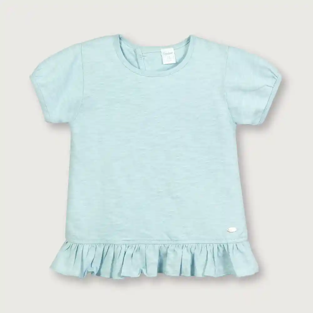 Polera Tipo Princesa Niña Denim Talla 12m