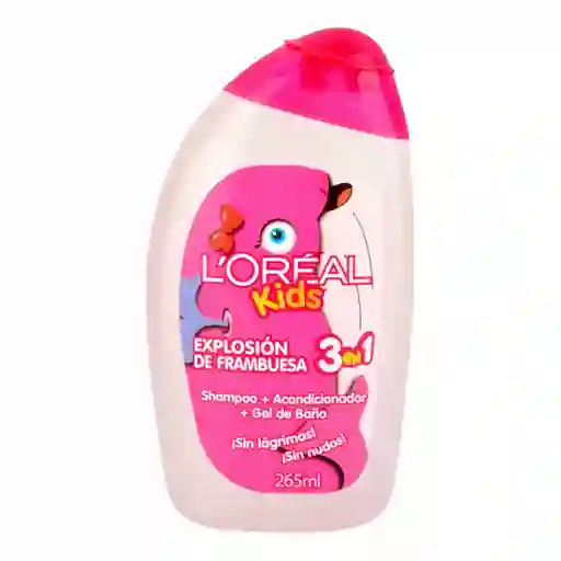 Loreal-Kids Shampoo 3X1 Frambuesa