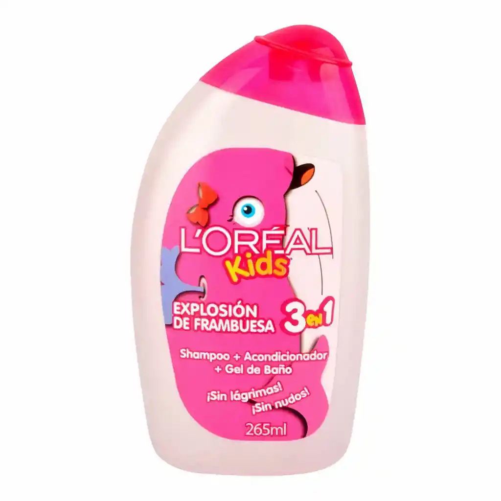 Loreal-Kids Shampoo 3X1 Frambuesa