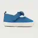 Ballerinas Canvas Con Moño de Bebé Niña Azul Talla 14 Opaline