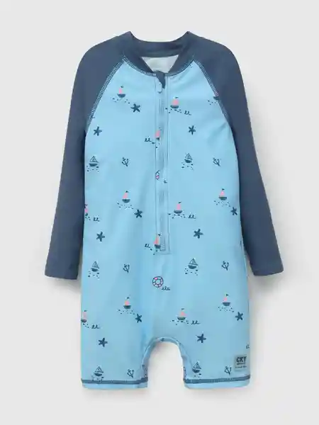 Colloky Traje Baño Entero Manga Larga Enly05 Púrpura 6/9 M V26