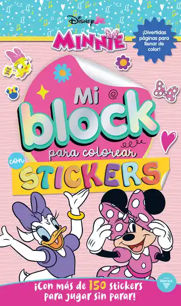 Vrtice Block Para Colorear Con Stickers Minnie