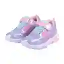 Zapatillas Luces Bebe Niña Rosado Pillin 22