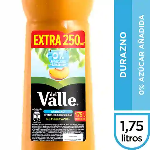 Del Valle Néctar Durazno 0% Azúcar Añadida 1,75 Lt
