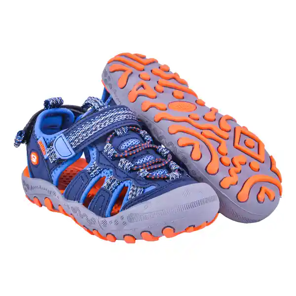 Sandalias Bebe Niño Azul Pillin 22