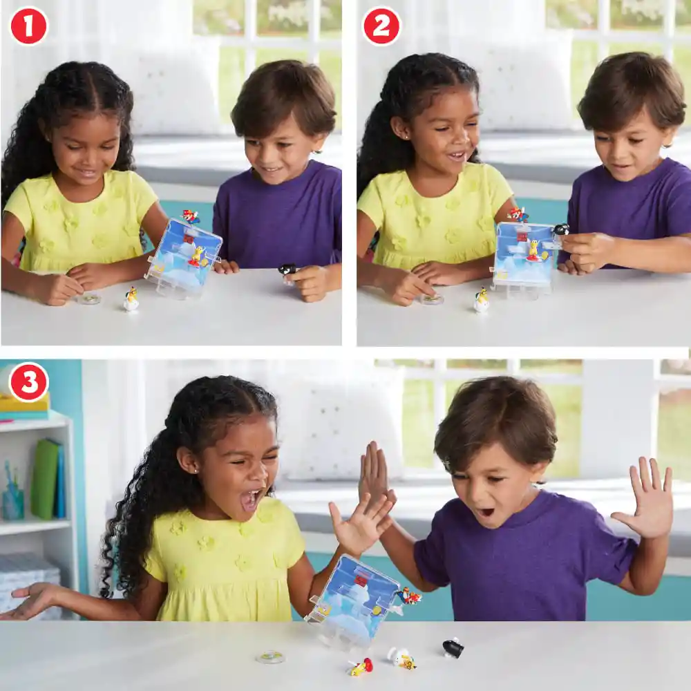 Súper Mario Juego de Balancín Escena Vuelo