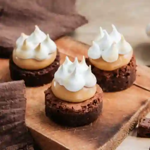 Mini Pie Brownie Manjar-merengue