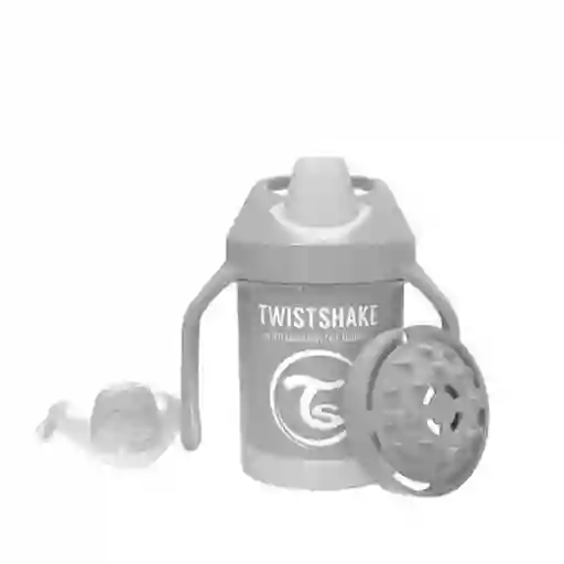 Twistshake Vaso Mini Cup 4 + M Gris Pastel - TS339