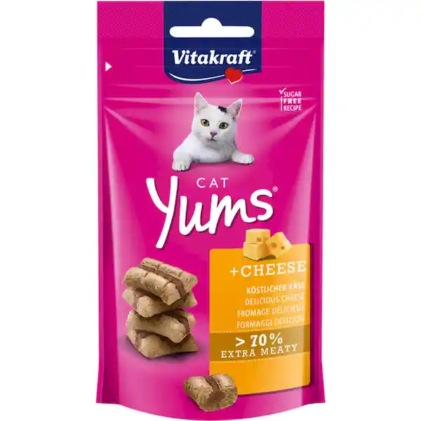 Yums Snack para Gatos Sabor a Queso