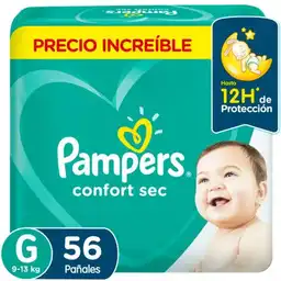 Pampers Pañal Confort Sec Talla G 