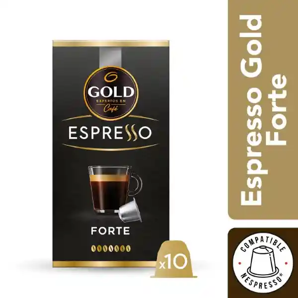 Gold Café Cápsulas Espresso Forte