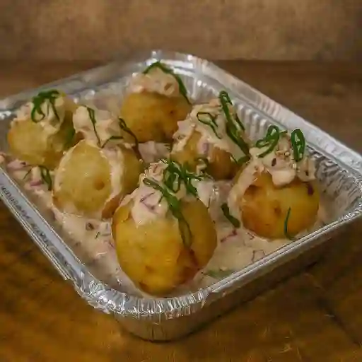 6 Ebiyaki de camarón+ceviche de reineta