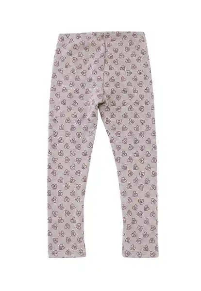 Leggins Kids Térmica Day to Day 745 Gris Melange 2 Años Ficcus