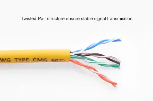 Ugreen Cable de Red UTP Cat 5e Amarillo 20 m NW103